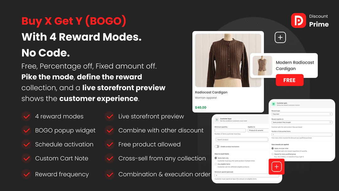 Four reward modes, no code